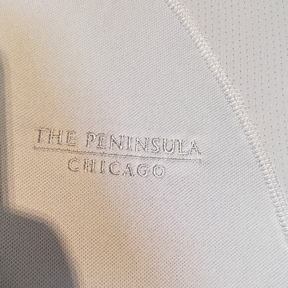 Ping Golf Polo Shirt Mens XL Lt Grey Peninsula Hotel Chicago Stretch Performance - Picture 2 of 13